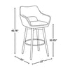 Mustang 30" Fixed-Height Barstool - Set of 2
