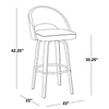 Renee Upholstered 30" Fixed-Height Barstool - Set of 2