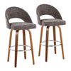 Renee Upholstered 30" Fixed-Height Barstool - Set of 2