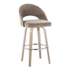 Renee Upholstered 30" Fixed-Height Barstool - Set of 2