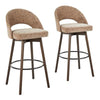 Renee Upholstered 30" Fixed-Height Barstool - Set of 2