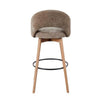 Renee Upholstered 30" Fixed-Height Barstool - Set of 2