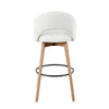 Renee Upholstered 30" Fixed-Height Barstool - Set of 2