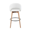 Renee Upholstered 30" Fixed-Height Barstool - Set of 2