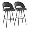 Renee Upholstered 30" Fixed-Height Barstool - Set of 2