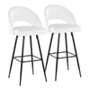 Renee Upholstered 30" Fixed-Height Barstool - Set of 2