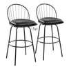 Riley Claire 30" Fixed-Height Barstool - Set of 2