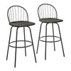 Riley Claire 30" Fixed-Height Barstool - Set of 2