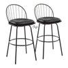 Riley Claire 30" Fixed-Height Barstool - Set of 2