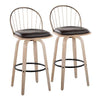 Riley 30" Fixed-Height Barstool - Set of 2
