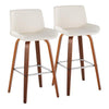 Santi 30" Fixed-Height Barstool - Set of 2