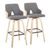 Stella 30" Fixed-Height Barstool - Set of 2