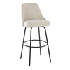 Studded Marcel 30" Fixed-Height Barstool - Set of  2