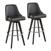 Studded Marcel 30" Fixed-Height Barstool - Set of 2