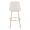 Studded Marcel 30" Fixed-Height Barstool - Set of  2
