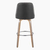 Studded Marcel 30" Fixed-Height Barstool - Set of 2