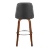 Studded Marcel 30" Fixed-Height Barstool - Set of  2