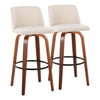 Toriano 30" Fixed Height Barstool - Set of 2