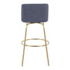 Toriano 30" Fixed-Height Barstool - Set of 2