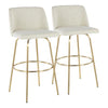 Toriano 30" Fixed-Height Barstool - Set of 2