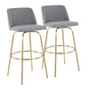 Toriano 30" Fixed-Height Barstool - Set of 2