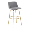 Toriano 30" Fixed-Height Barstool - Set of 2