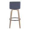 Toriano 30" Fixed-Height Barstool - Set of 2