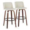 Toriano 30" Fixed-Height Barstool - Set of 2