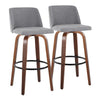 Toriano 30" Fixed-Height Barstool - Set of 2
