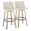 Toriano 30" Fixed-Height Barstool - Set of 2