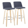 Toriano 30" Fixed-Height Barstool - Set of 2