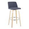 Toriano 30" Fixed-Height Barstool - Set of 2