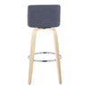Toriano 30" Fixed-Height Barstool - Set of 2