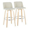Toriano 30" Fixed-Height Barstool - Set of 2