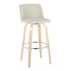 Toriano 30" Fixed-Height Barstool - Set of 2