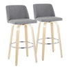 Toriano 30" Fixed-Height Barstool - Set of 2