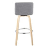 Toriano 30" Fixed-Height Barstool - Set of 2
