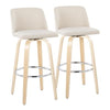 Toriano 30" Fixed-Height Barstool - Set of 2