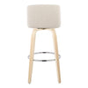 Toriano 30" Fixed-Height Barstool - Set of 2