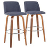 Toriano 30" Fixed-Height Barstool - Set of 2