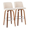 Toriano 30" Fixed-Height Barstool - Set of 2