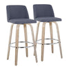 Toriano 30" Fixed-Height Barstool - Set of 2