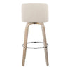 Toriano 30" Fixed-Height Barstool - Set of 2