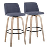 Toriano 30" Fixed-Height Barstool - Set of 2
