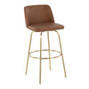 Toriano 30" Fixed-Height Barstool - Set of 2