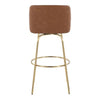 Toriano 30" Fixed-Height Barstool - Set of 2