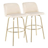 Toriano 30" Fixed Height Barstool - Set of 2