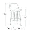 Toriano 30" Fixed-Height Barstool - Set of 2