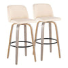 Toriano 30" Fixed-Height Barstool - Set of 2