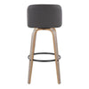 Toriano 30" Fixed-Height Barstool - Set of 2
